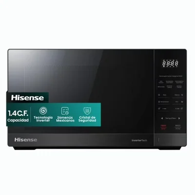 Horno de Microondas Hisense HMMS3411DSV 1.4 pies 26 Menus Negro ORTY15