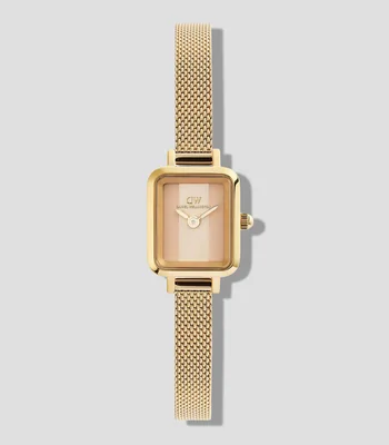 Reloj para Mujer Quadro Mini Casual, Dorado