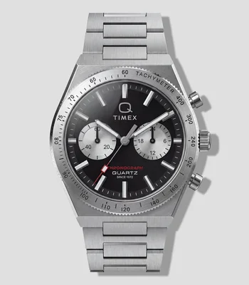 Reloj Unisex Q Continental Casual Chrono Negro