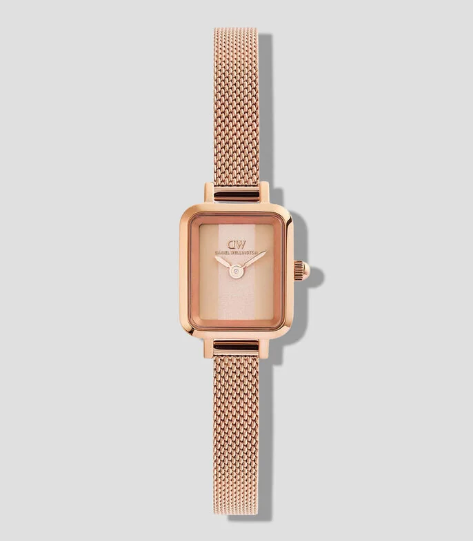 Reloj para Mujer Quadro Mini Casual, Oro Rosa