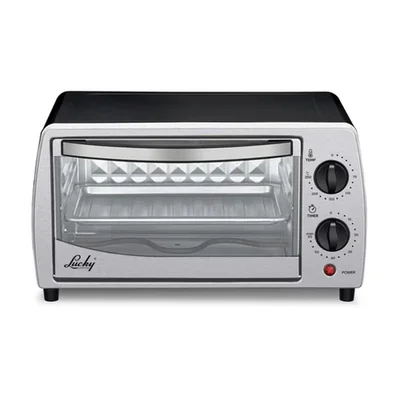 Horno Eléctrico 10l 250c Temporizador Compacto Negro Lucky