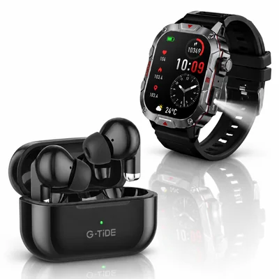 Smartwatch Deportivo + Audífonos Bluetooth G‑TiDE L22