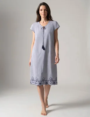 Camisón estampado a rayas