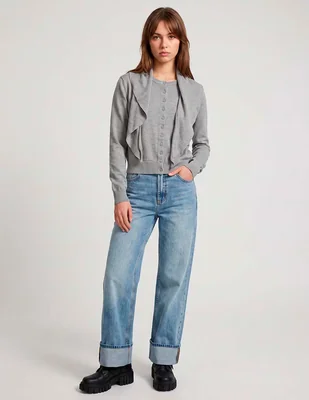Suéter cuello redondo para mujer