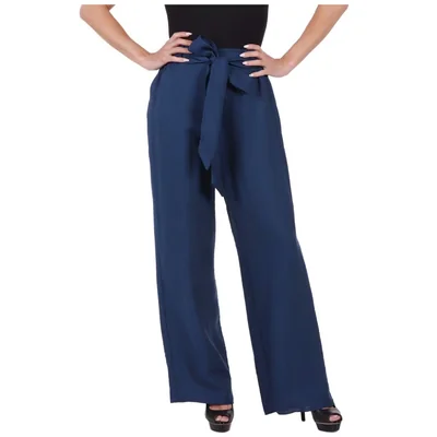 Pantalón Recto con Cinturón Zucca para Mujer