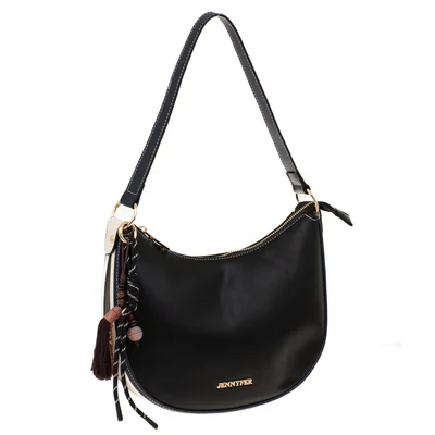 Bolso Hobo Negro Jennyfer para Mujer