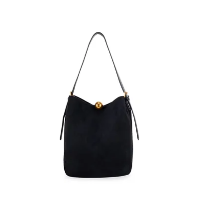 Bolso Drawstring Negro Cloe para Mujer