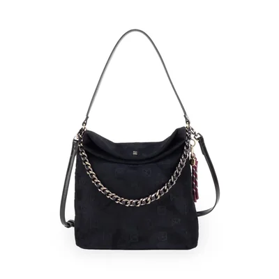 Bolso Hobo Negro para Mujer