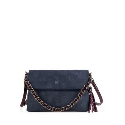 Bolso Briefcase Azul para Mujer