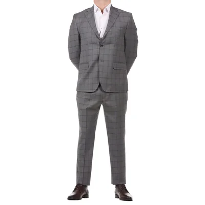Traje de Cuadros Regular Fit Carlo Corinto para Hombre