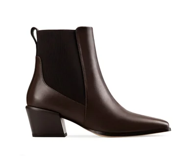 Botines Para Mujer Elegantes Botas Piel Davenia Mod. Cloe Chocolate