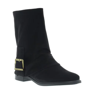 Bota Tacón con Cierre y Detalle Negro Vizzano para Mujer