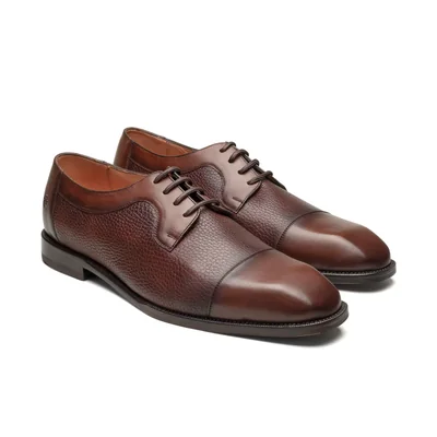 Zapato Oxford en Piel Duque Di Galliano Café para Hombre