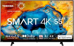 Toshiba Smart TV LED 55C350NM 55", 4K Ultra HD, Negro