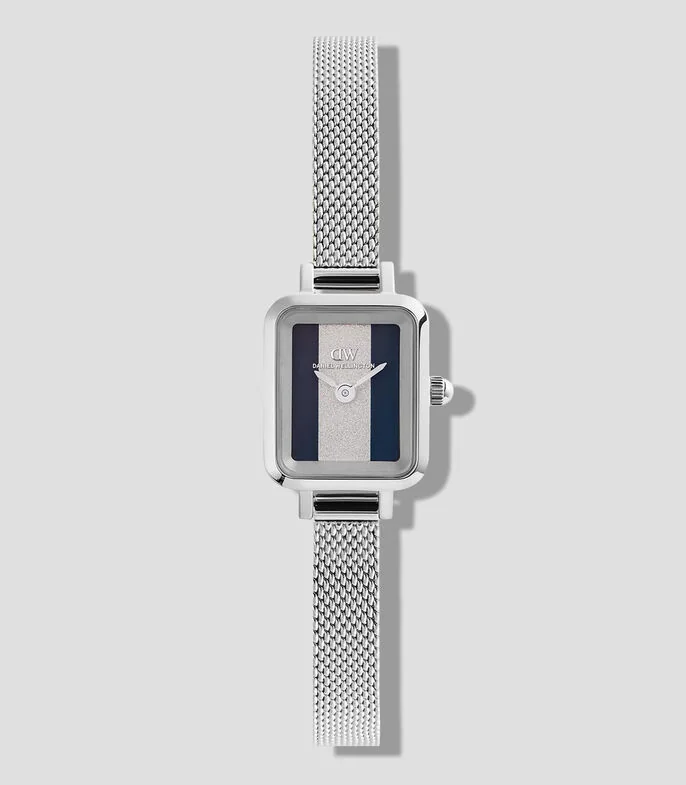 Reloj para Mujer Quadro Mini Casual, Plateado
