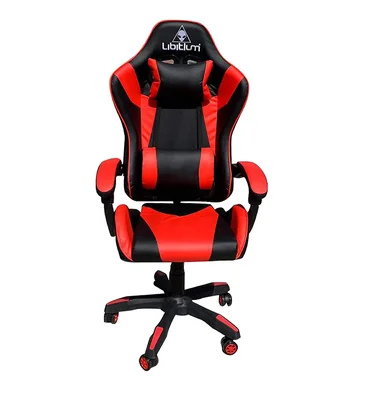 Silla Gamer Libitium Game-RJ color Rojo Ergonómica y Reclinable