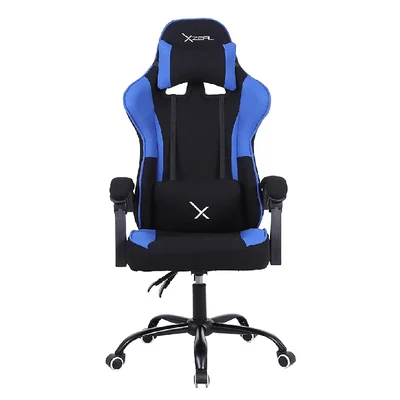 Silla Gamer Xzeal Xz20 Neg/az Acero Textil Alto Desempeño (xzsxz20a)