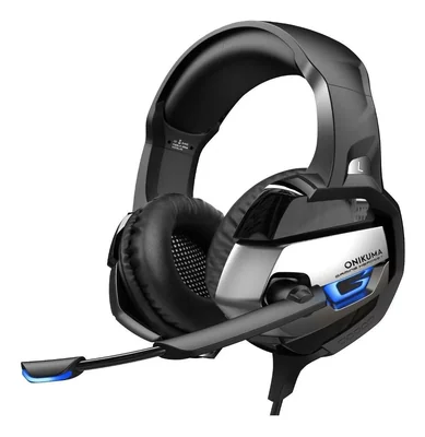Audífonos Gamer con Micrófono Onikuma color Negro