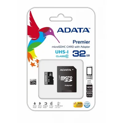 Memoria SD Adata AUSDH32GUICL10-RA1 Negro