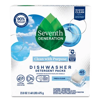 Paquetes De Detergente Para Lavavajillas De Séptima Generación 45 Tabletas - Venta Internacional.
