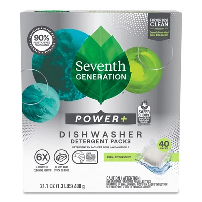 Paquetes De Detergente Para Lavavajillas Seventh Generation 40 Tabletas - Venta Internacional.