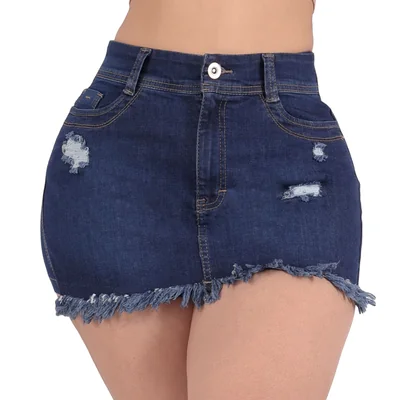 Falda Corta Short Falda Dama Casual Mini Falda Demin Mezclilla Sea Brazil