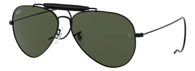 Lentes de Sol Ray Ban Outdoorsman Rb3030 L9500 58mm Negro