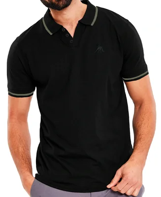 Playera Polo Shendy Vendy Negra Manga Corta Casual Camisa para Hombre