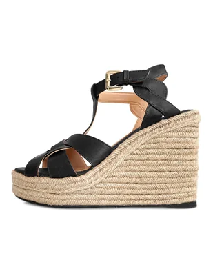 Sandalia Alpargata Savvy De Tiras Cruzadas Negro