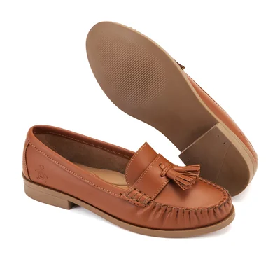 Mocasín Original Penguin Style Ebba Tan Para Mujer