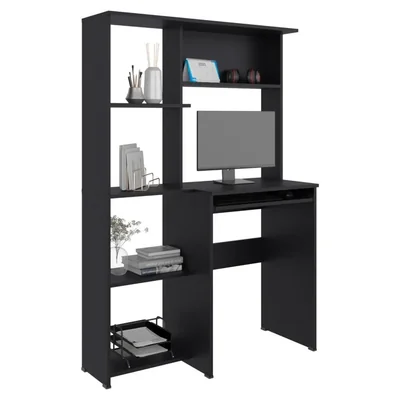 Escritorio Librero Alden Wengue Virtual Muebles