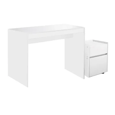 Escritorio Monterosso Blanco con Archivero Integrado y Diseño Moderno