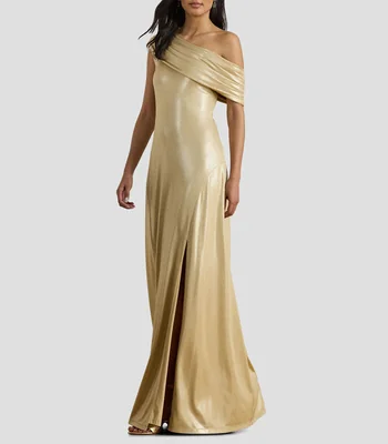 Vestido largo liso Mujer