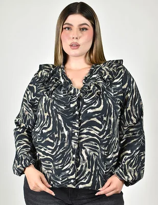 Blusa manga larga para mujer