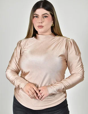 Blusa manga larga para mujer