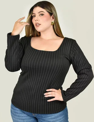 Blusa manga larga para mujer
