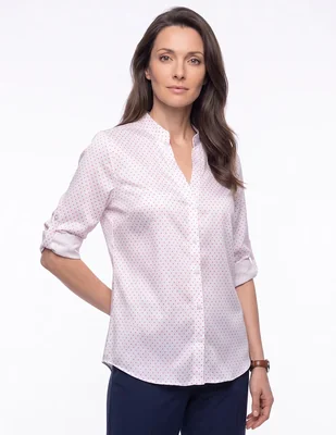 Blusa camisera manga 3/4 para mujer