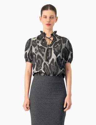 Blusa manga corta para mujer