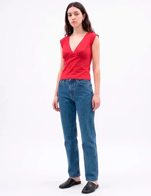Top escote v