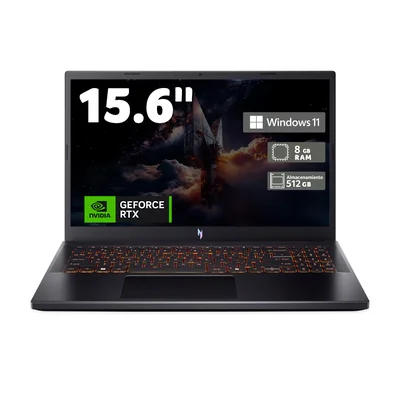 Laptop Gamer Nitro V 15.6" Fhd Intel Core 5 210H 8Gb Ram 512Gb Ssd Rtx4050 194 Ai Tops