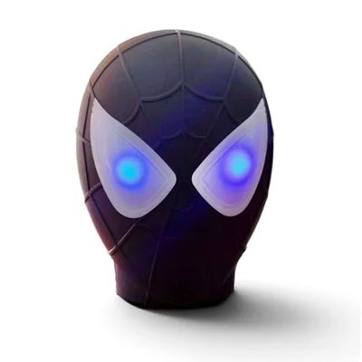 Bocina Portátil Spider-Man Bluetooth 5.0 Ojos Led Usb Micro Sd Aux color Negro
