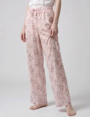 Pantalón pijama de algodón para mujer