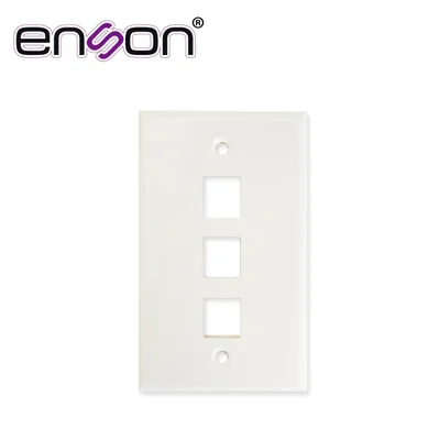 Placa De Pared (faceplate) Universal Ens-fp63 Enson 3 Puerto