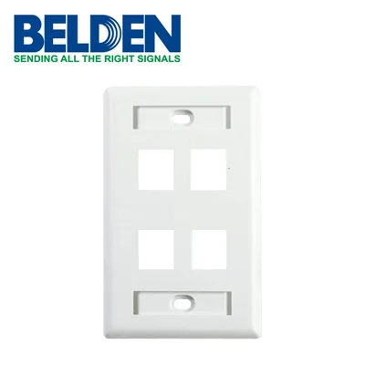 Placa De Pared (faceplate) Belden Ax102249 4 Puertos Compati