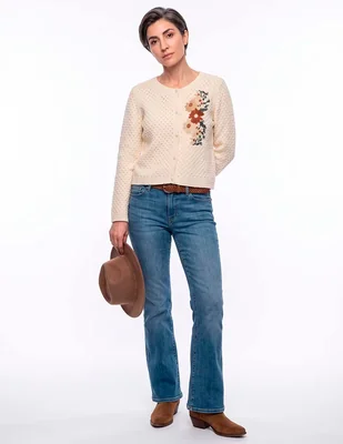 Suéter cuello redondo para mujer