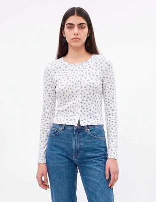 Suéter cuello redondo para mujer