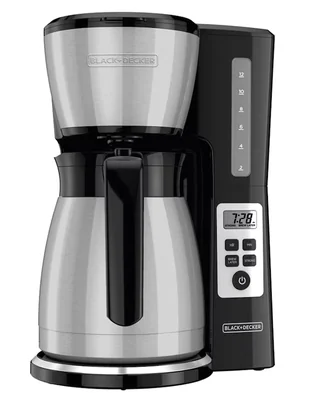 Cafetera de goteo Black + Decker de acero inoxidable