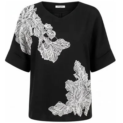 Blusa de Punto con Bordado Philosophy Woman para Mujer Casual