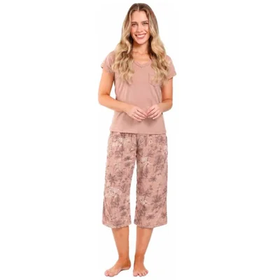 Pijama Playera Y Pantalën Capri Talulah para Mujer