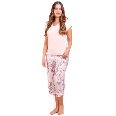 Pijama Playera Y Pantalën Capri Talulah para Mujer
